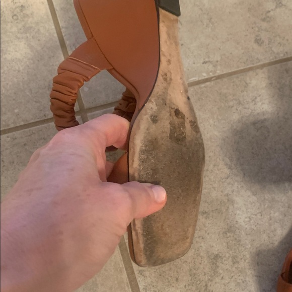 Staud Brown Wedge Sandals - Picture 2 of 4